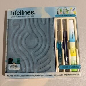Lifelines Writing Bundle (Sensory Journal, Scented Lava Pens And Highlighters)